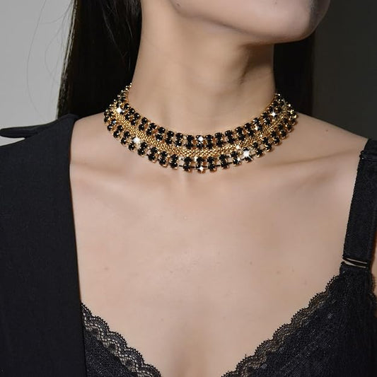 Rhinestone Choker Necklaces