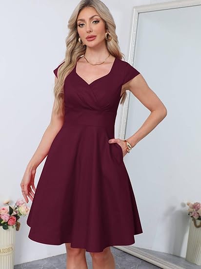 Vintage Style Swing Cocktail Party Dress