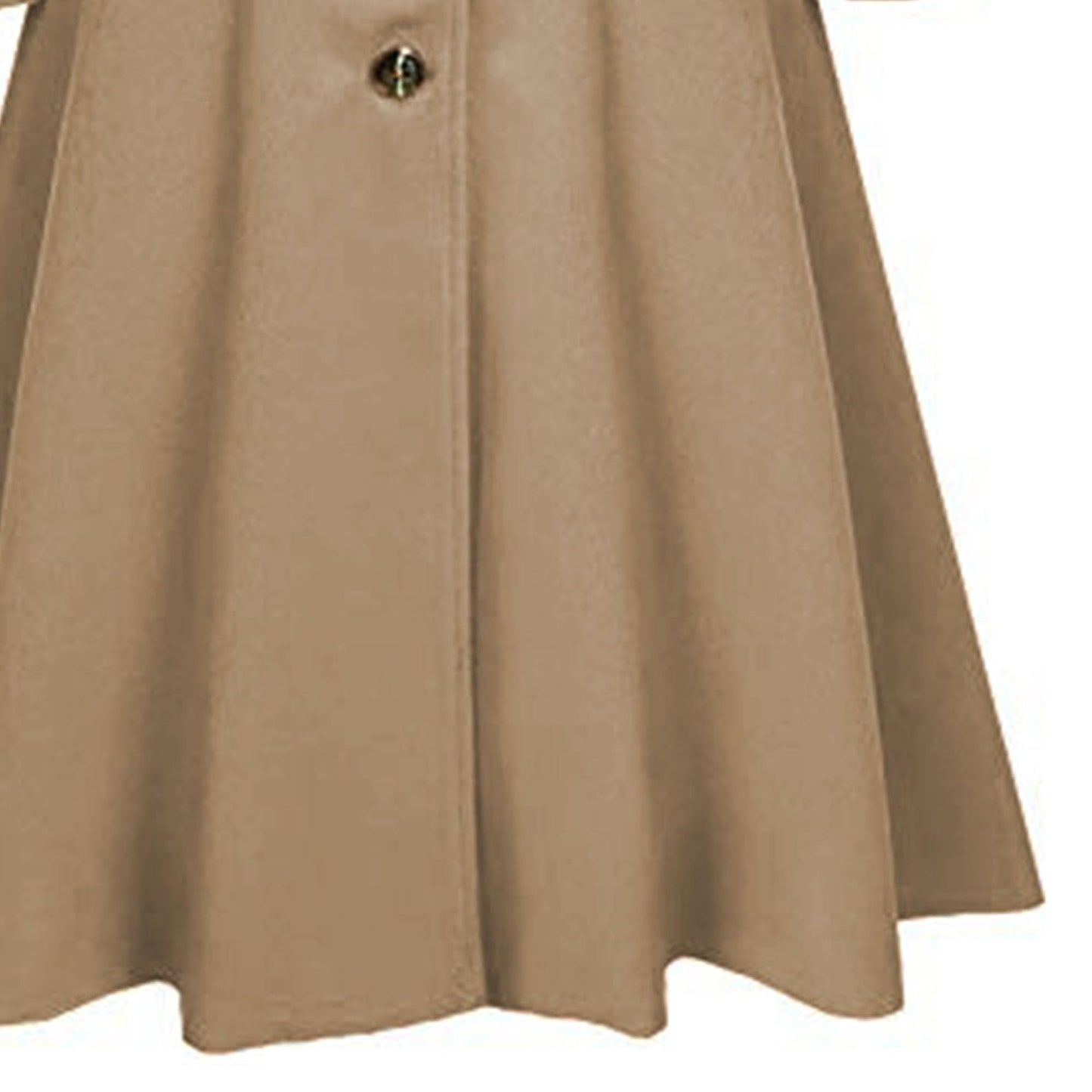 Winter Wool Dress Overcoat with Notch Lapel