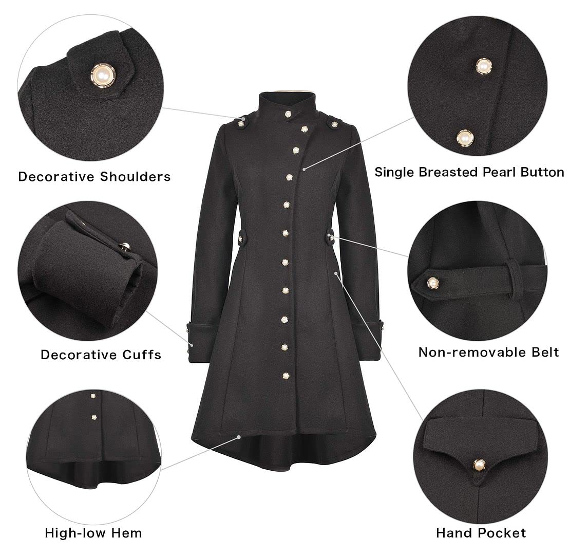 Wool Long Trench Coat