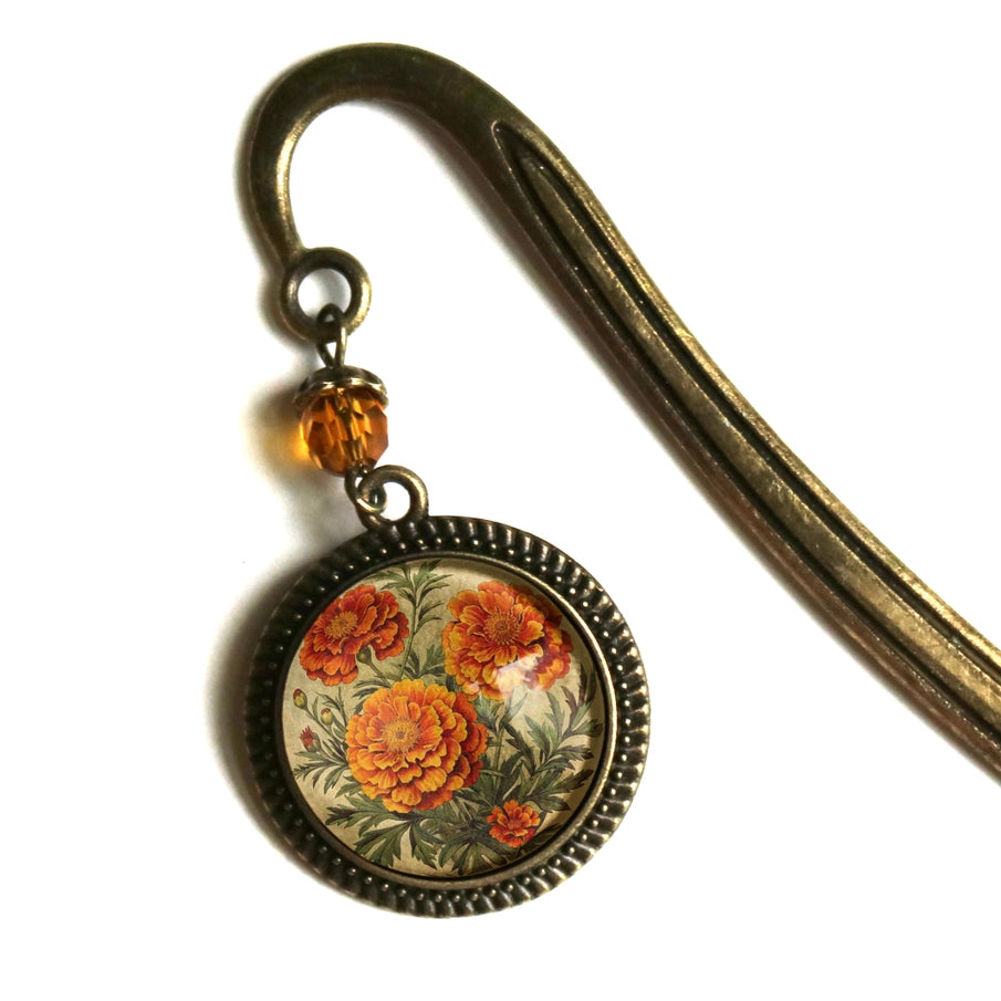 Bronze and Glass Cabochon Bookmark