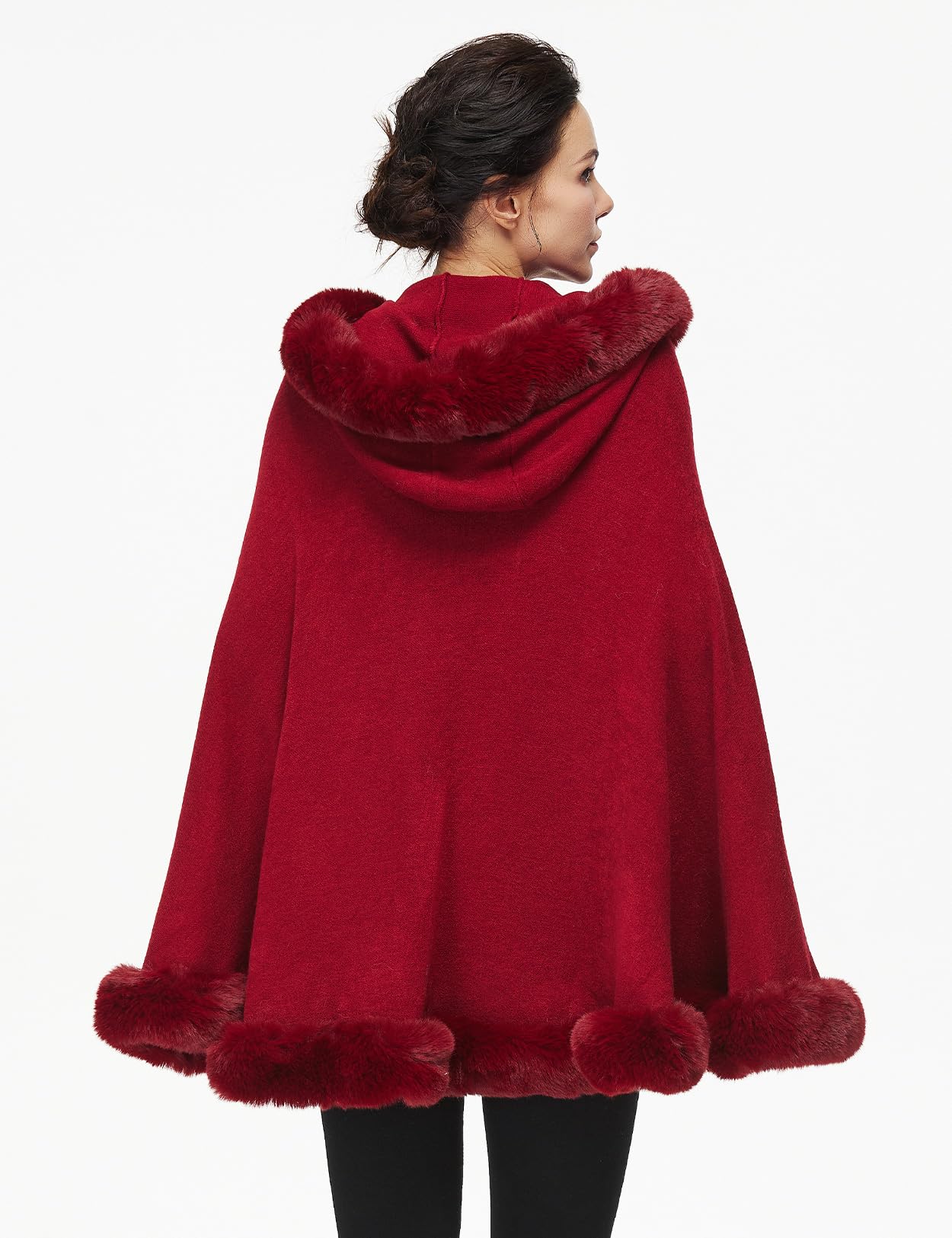 Poncho Hooded Shawl Wrap