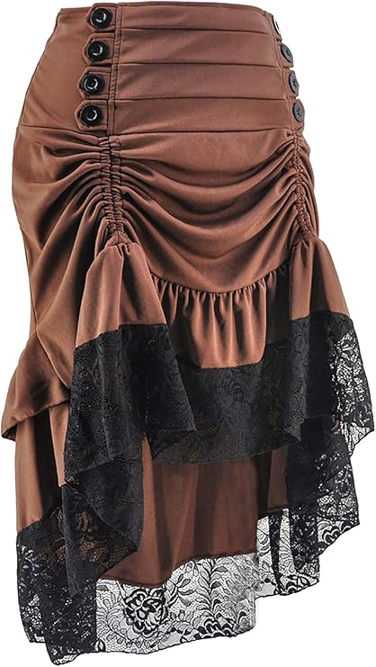 Steampunk Asymmetrical Skirt