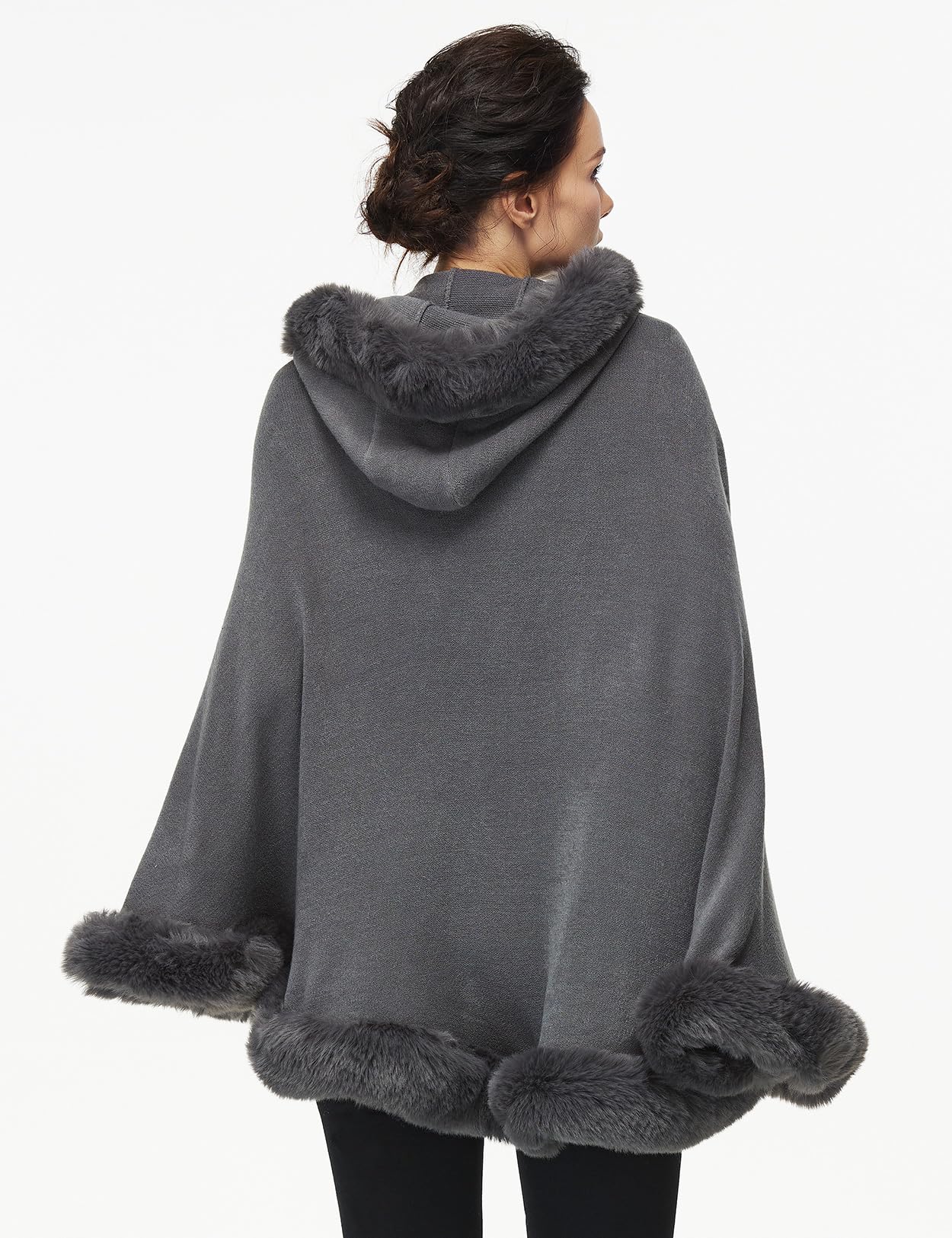 Poncho Hooded Shawl Wrap
