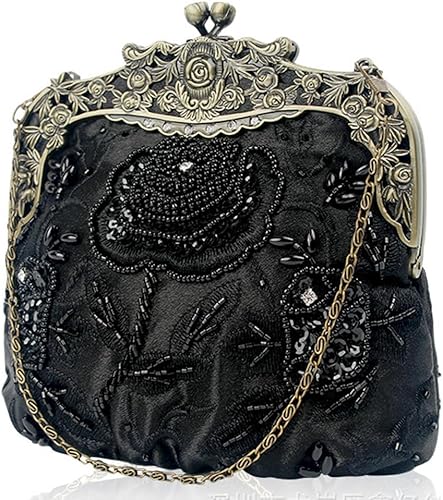 Vintage Beaded Sequin Evening Handbag