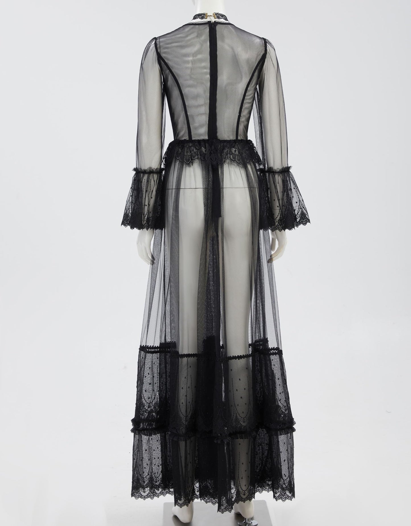 Sheer Vintage Dress with Choker