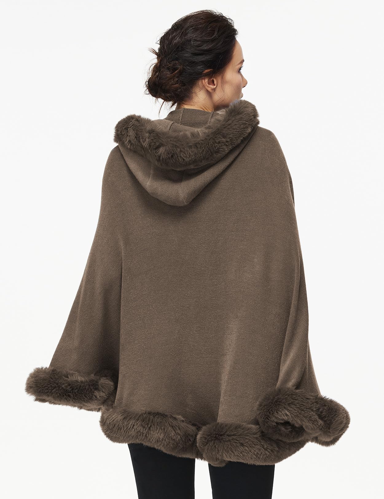 Poncho Hooded Shawl Wrap