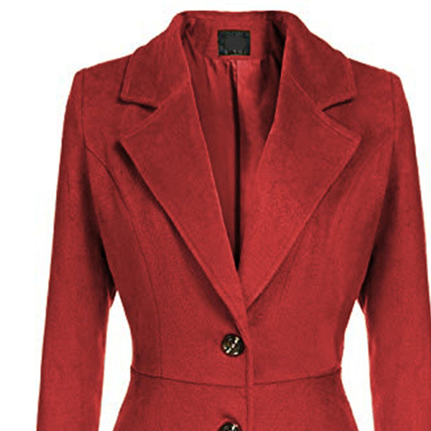 Winter Wool Dress Overcoat with Notch Lapel