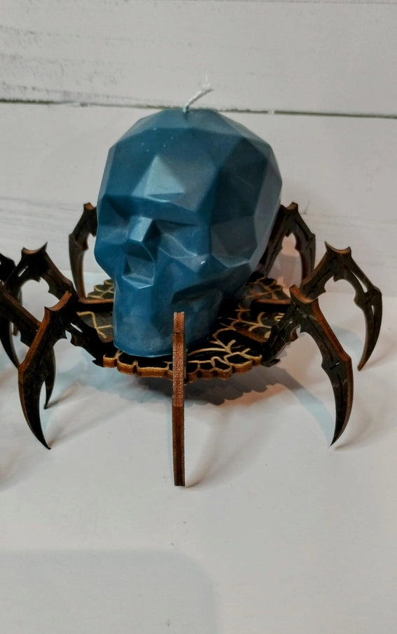 Spider Votive Candle Holder in Painted Birch