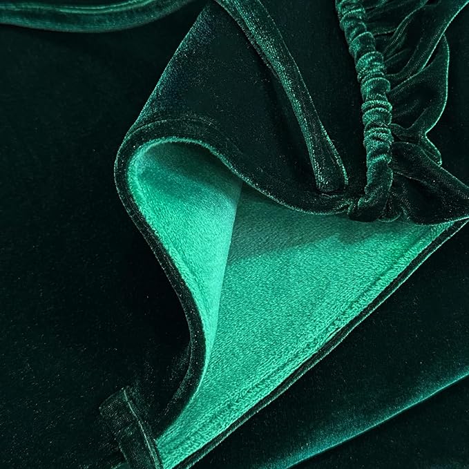 Ruffled Velvet Christmas Tree Skirt