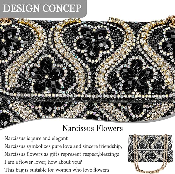 Crystals Rhinestone Clutch Purse