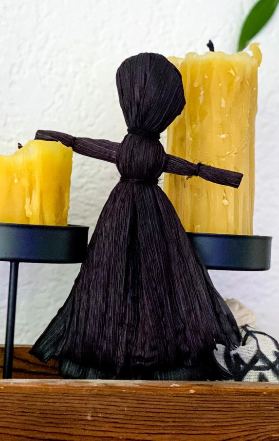 Witch Corn Husk Doll / Samhain Folk Poppet