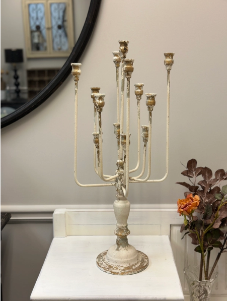 13-Candle Iron Candelabra