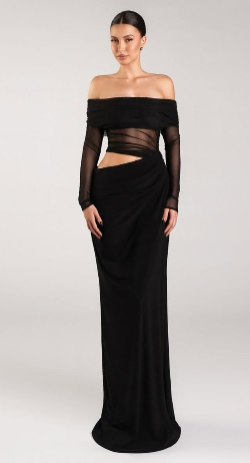 Virginia Sheer Evening Dress