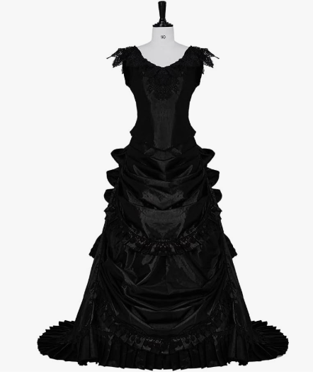 Vintage Bustle Evening Gown