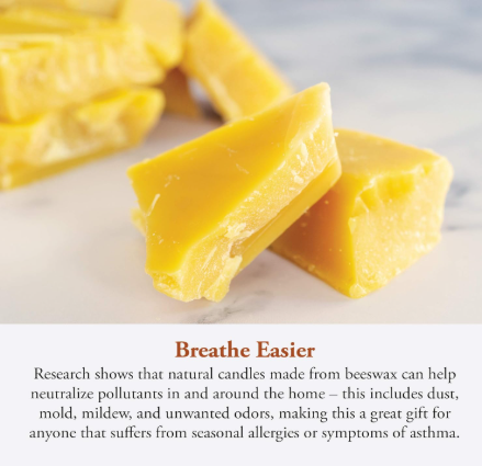 Candle by the Hour 48-Hour Tall Candle, Eco-friendly Natural Beeswax with Cotton Wick