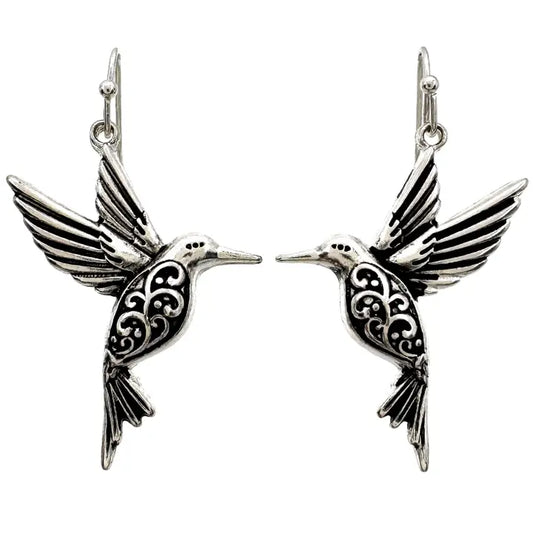 Hummingbird Filigree Earrings