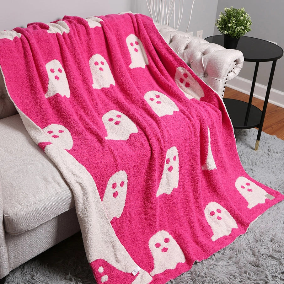 Ghost Patterned Throw Blanket